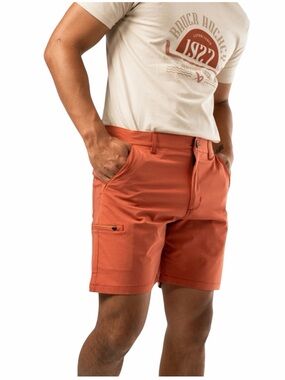NWT: Bauer Men's 7” Walking Shorts, Brick Color, Size 38